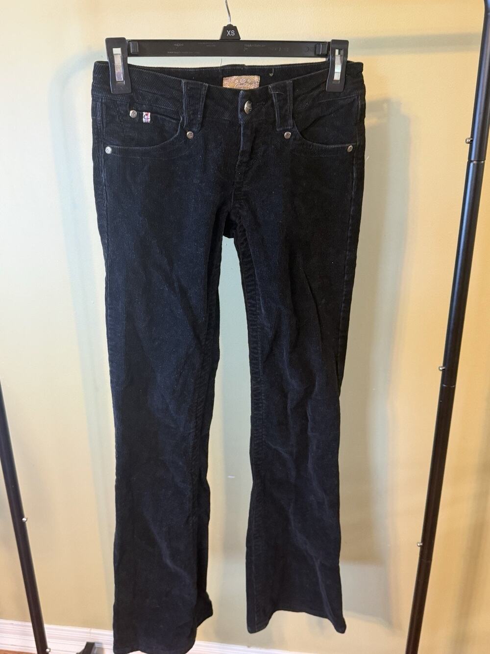 Candies Black Corduroy Boot Cut Pants Size 0
